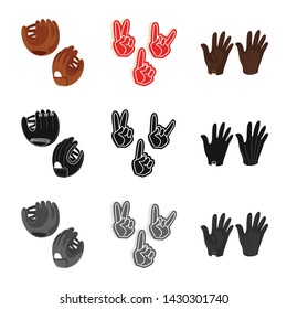 Isolated object of silhouette and safety icon. Collection of silhouette and comfort vector icon for stock.