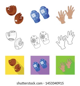 Isolated object of silhouette and safety icon. Collection of silhouette and comfort stock symbol for web.