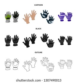 Isolated object of silhouette and safety logo. Collection of silhouette and comfort stock symbol for web.