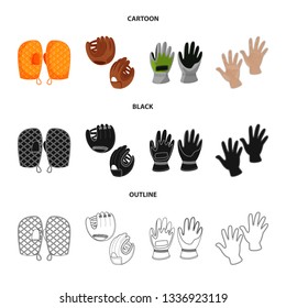 Isolated object of silhouette and safety logo. Set of silhouette and comfort vector icon for stock.