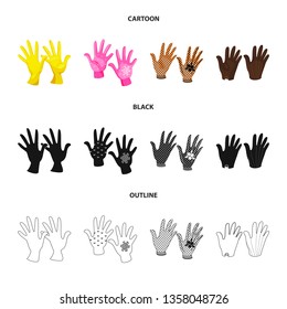 Isolated object of silhouette and safety logo. Collection of silhouette and comfort vector icon for stock.