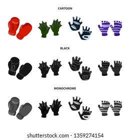 Isolated object of silhouette and safety logo. Collection of silhouette and comfort stock symbol for web.