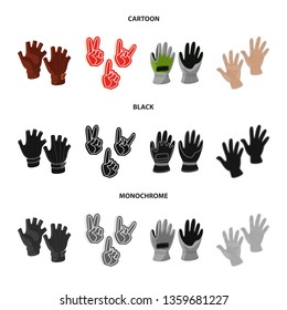 Isolated object of silhouette and safety logo. Collection of silhouette and comfort stock vector illustration.