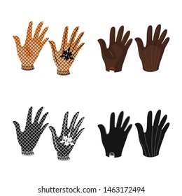 Isolated object of silhouette and safety logo. Set of silhouette and comfort stock vector illustration.