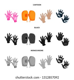 Isolated object of silhouette and safety sign. Set of silhouette and comfort vector icon for stock.