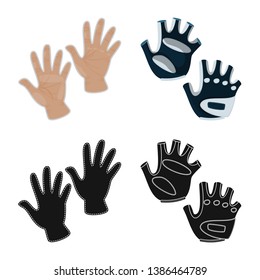 Isolated object of silhouette and safety sign. Collection of silhouette and comfort vector icon for stock.