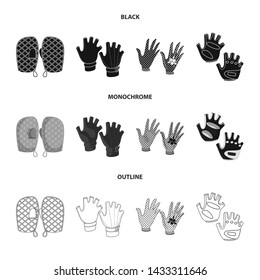 Isolated object of silhouette and safety sign. Collection of silhouette and comfort vector icon for stock.
