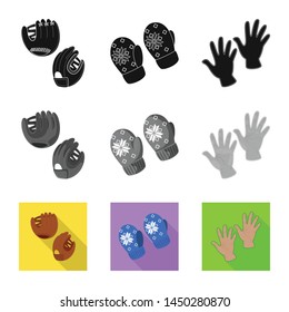 Isolated object of silhouette and safety sign. Set of silhouette and comfort vector icon for stock.