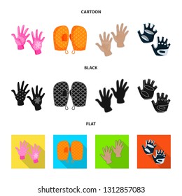 Isolated object of silhouette and safety symbol. Set of silhouette and comfort vector icon for stock.