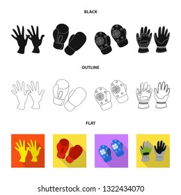 Isolated object of silhouette and safety symbol. Collection of silhouette and comfort stock vector illustration.