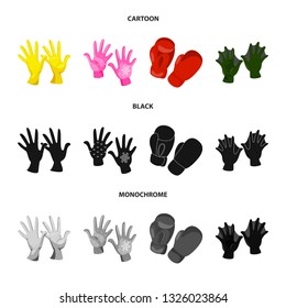 Isolated object of silhouette and safety symbol. Set of silhouette and comfort stock vector illustration.