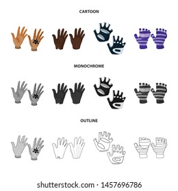 Isolated object of silhouette and safety symbol. Set of silhouette and comfort stock symbol for web.