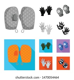 Isolated object of silhouette and safety symbol. Set of silhouette and comfort stock symbol for web.