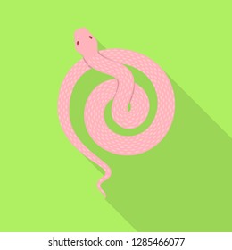 Isolated object of skin and reptile logo. Set of skin and danger vector icon for stock.