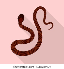 Isolated object of skin and reptile symbol. Set of skin and danger stock vector illustration.