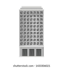 Isolated object of skyscraper and city icon. Set of skyscraper and estate vector icon for stock.