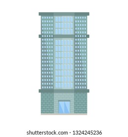 Isolated object of skyscraper and house symbol. Collection of skyscraper and urban  vector icon for stock.