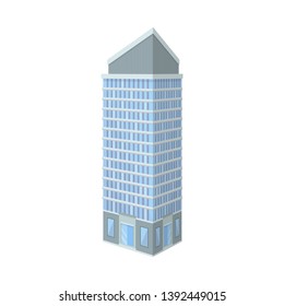 Isolated object of skyscraper and office logo. Set of skyscraper and department stock symbol for web.
