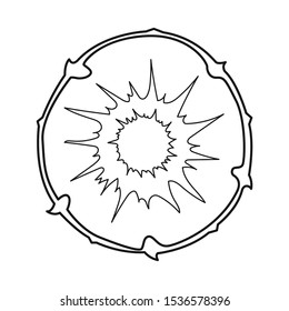Isolated object of slice and ananas sign. Graphic of slice and ananas vector icon for stock.