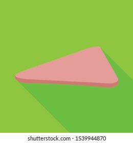 Isolated object of slice and meat icon. Graphic of slice and ham Stock symbol for web.