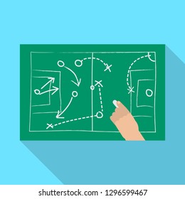 Isolated object of soccer and gear sign. Set of soccer and tournament stock vector illustration.