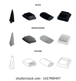 Isolated object of soft and clean icon. Set of soft and household vector icon for stock.