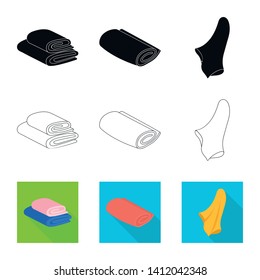 Isolated object of soft and clean symbol. Collection of soft and household vector icon for stock.