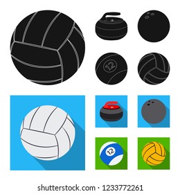 Isolated object of sport and ball icon. Set of sport and athletic stock vector illustration.