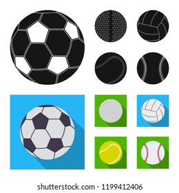 Isolated object of sport and ball sign. Collection of sport and athletic vector icon for stock.