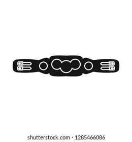 Isolated object of sport and competition logo. Set of sport and equestrian stock vector illustration.