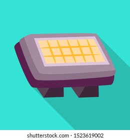 Isolated object of spotlight and video symbol. Graphic of spotlight and movie stock symbol for web.