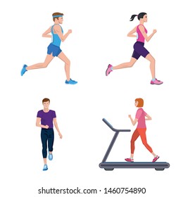 Isolated object of step and sprint symbol. Set of step and sprinter stock symbol for web.