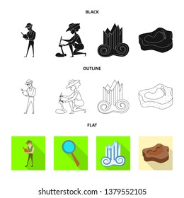 Isolated object of story and items icon. Set of story and attributes  stock symbol for web.