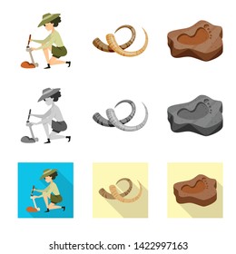 Isolated object of story and items icon. Set of story and attributes  stock symbol for web.