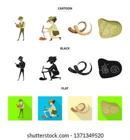 Isolated object of story and items symbol. Collection of story and attributes  vector icon for stock.