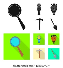 Isolated object of story and items symbol. Set of story and attributes  stock vector illustration.