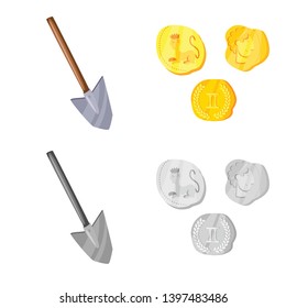 Isolated object  story and items symbol. Collection  story and attributes  vector icon for stock.