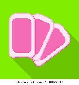 Isolated object of strip and depilation symbol. Web element of strip and wax stock symbol for web.