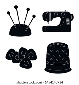Isolated object of studio and industry logo. Set of studio and sewing vector icon for stock.