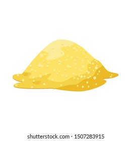 Isolated object of sugar and cane sign. Graphic of sugar and heap stock vector illustration.