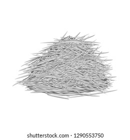 Isolated object of sugarcane and cane icon. Set of sugarcane and field stock symbol for web.