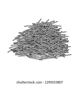Isolated object of sugarcane and cane sign. Collection of sugarcane and field stock vector illustration.