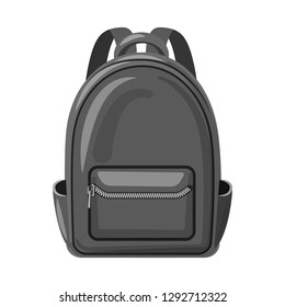 Isolated object of suitcase and baggage icon. Set of suitcase and journey stock symbol for web.