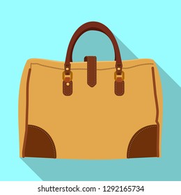 Isolated object of suitcase and baggage logo. Set of suitcase and journey vector icon for stock.