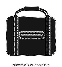 Isolated object of suitcase and baggage sign. Collection of suitcase and journey stock symbol for web.