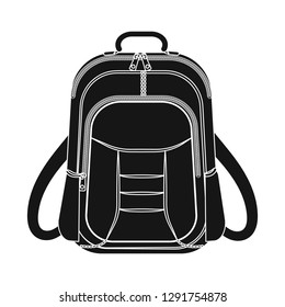Isolated object of suitcase and baggage sign. Set of suitcase and journey stock vector illustration.