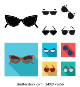 Isolated object of summer and beach icon. Set of summer and fashion vector icon for stock.