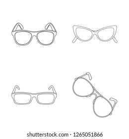 Isolated object of summer and beach sign. Collection of summer and fashion stock symbol for web.