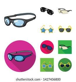 Isolated object of summer and beach symbol. Set of summer and fashion vector icon for stock.