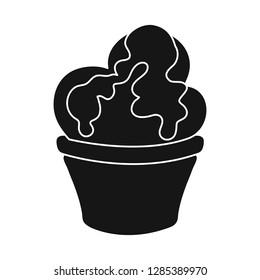 Isolated object of sweetness and product symbol. Set of sweetness and sweet stock symbol for web.